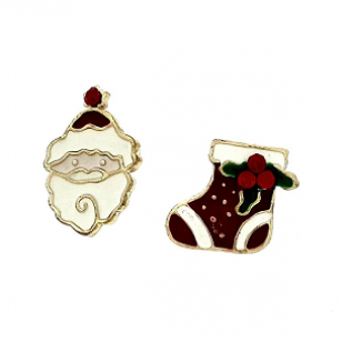 Oorbellen Kerst Emaille